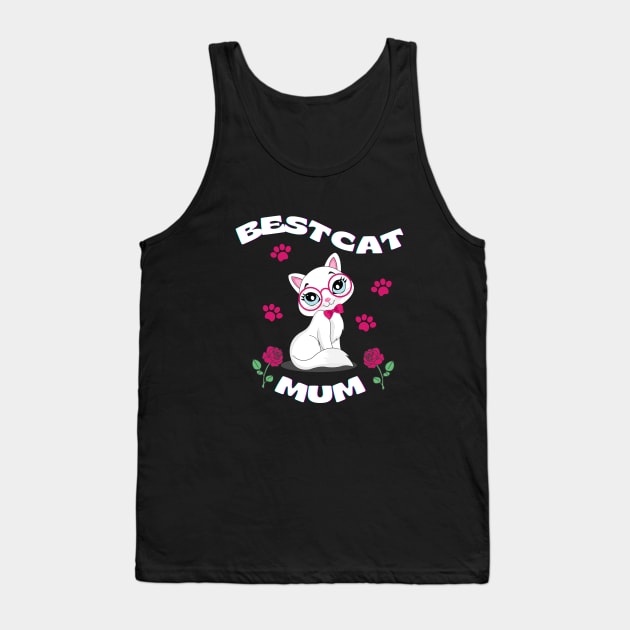 Best Cat Mum Tank Top by Mr.Dom store